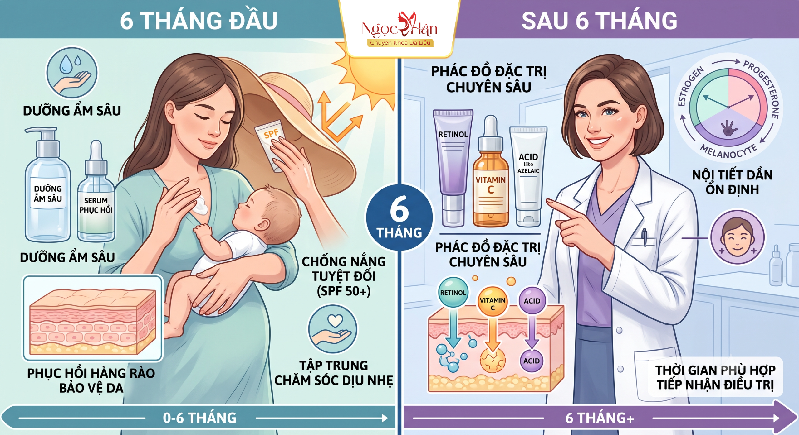 NÁM SAU SINH: NGUYÊN NHÂN, CÁCH ĐIỀU TRỊ NÁM DA SAU SINH HIỆU QUẢ
